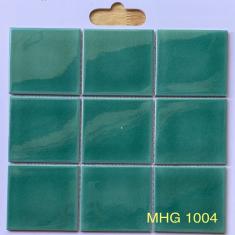 Gạch Mosaic Gốm Men Rạn 1 Lớp Xanh Lá