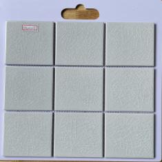Gạch Mosaic 10x10 Men Rạn 1 Lớp Màu Trắng- Gạch Mosaic Ốp Tường