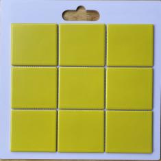 Gạch Mosaic 10x10 Men Mờ Màu Vàng- Gạch Mosaic Ốp Tường
