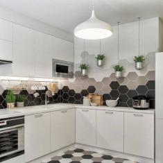 Gạch luc giác 20x23 đơn sắc