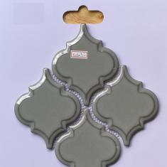  Gạch Mosaic Ốp Tường- Mosaic Lồng Đèn Màu Xám