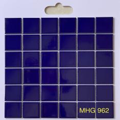 Gạch Mosaic Gốm Sứ Trơn Xanh Biển