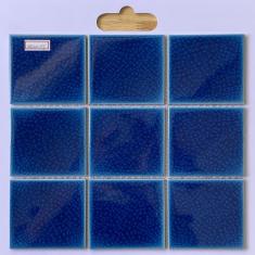 Gạch Mosaic 10x10 Men Rạn 2 Lớp Màu Xanh Dương