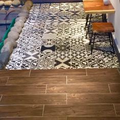 Gạch bông 20x20 Patcha trắng xám đen 