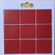 Gạch Mosaic 10x10 Men Mờ Màu Đỏ- Gạch Mosaic Ốp Tường