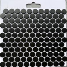 GẠCH MOSAIC CHẤM BI MÀU ĐEN- 