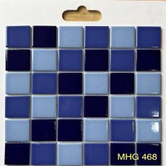 Gạch Hồ Bơi Mix Xanh Biển Đậm