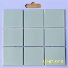 Gạch Mosaic 10x10 Men Mờ Màu Xanh Lá Nhạt- Gạch Mosaic Ốp Tường