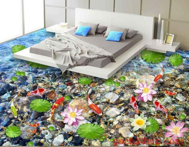 Gạch tranh thảm hoa văn 3D cho ngôi nhà thêm sang trọng